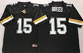 Purdue Boilermakers 15 Drew Brees Black College Football Jersey,baseball caps,new era cap wholesale,wholesale hats